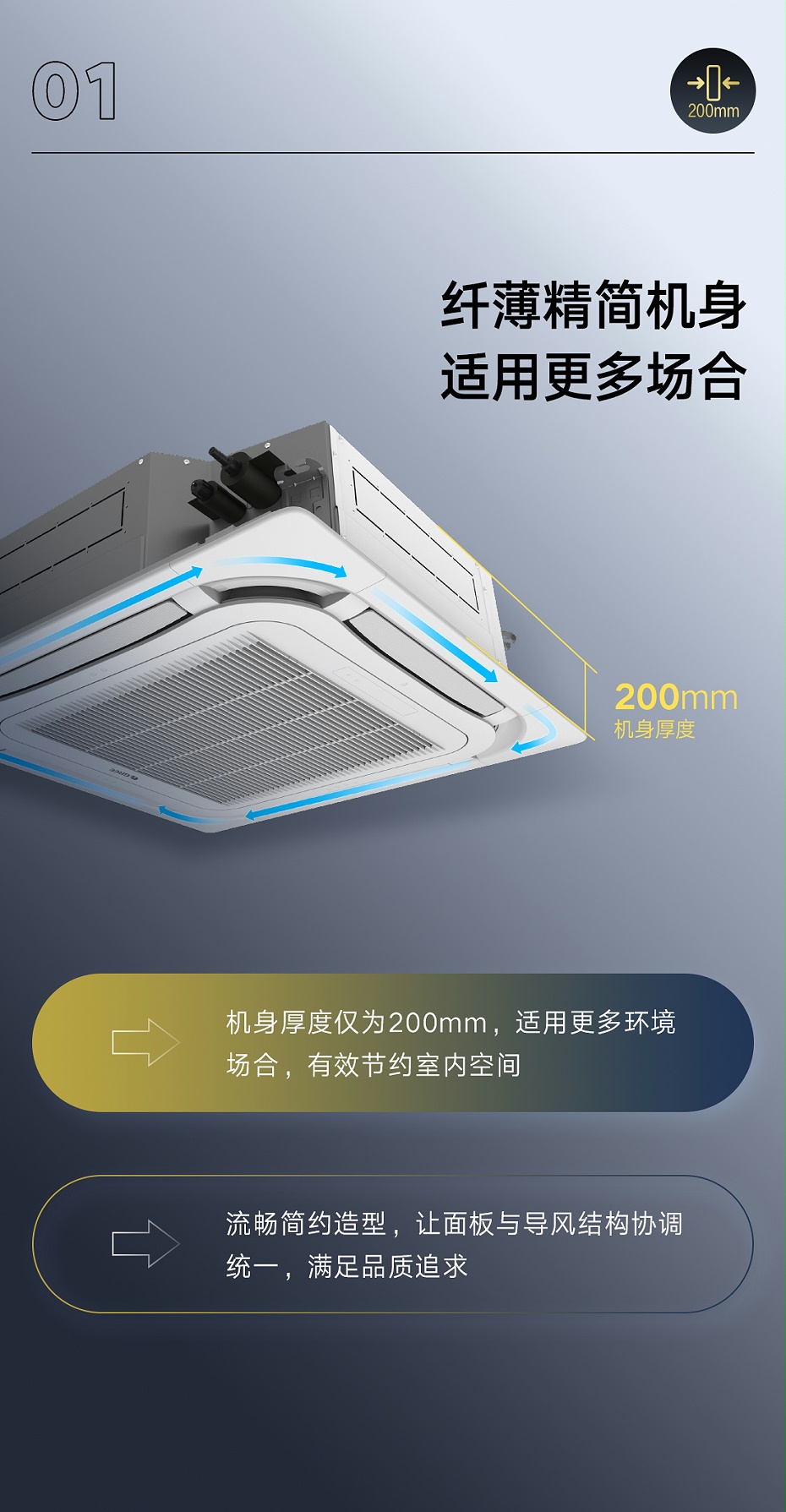 天井機(jī)3匹定頻冷暖3級能效4