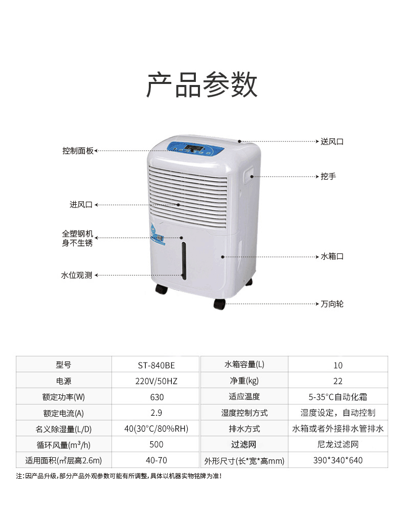 家用商用除濕機(jī)ST-840BH18